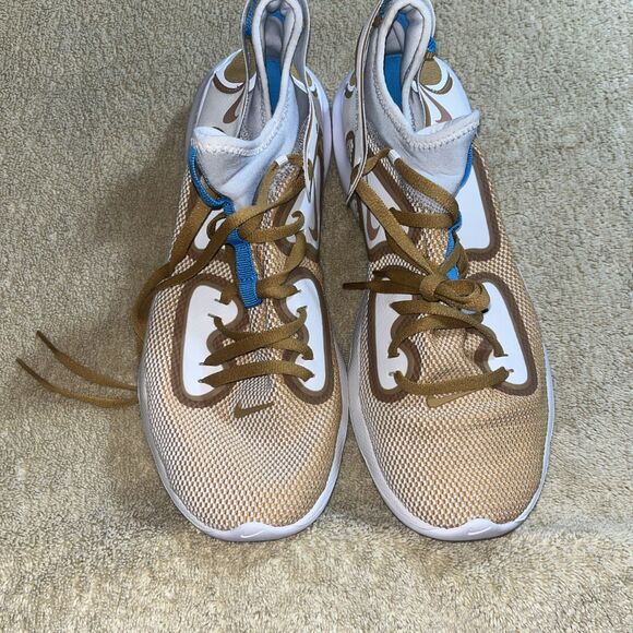 Nike Flex Size 10 Running Shoe Promo Sample Mustard Brown White main image 10